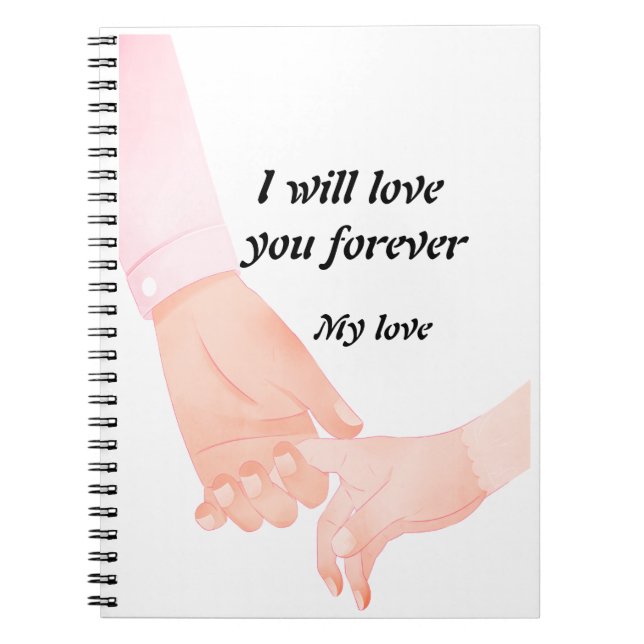 Hand in Hand Love Art – Parent & Child Holding Han Notebook (Front)