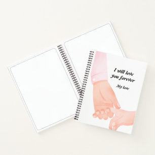 Hand in Hand Love Art – Parent & Child Holding Han Notebook