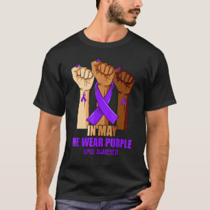 Hand In May We Wear Purple Lupus Awareness Month 1 T-Shirt