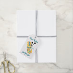 Hand Knitted Just for You - White Knitting Gift Tags<br><div class="desc">These gift tags are ideal for knitters, yarn crafters and artisan makers to personalise and add to handmade gifts. The design features a variegated ball of yarn with knitting needles. There are plenty of options for you to customise the swing tags, as the template is set up for you to...</div>