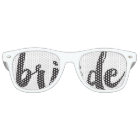 Hand Lettered Bride Swag Party Glasses