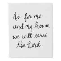 Hand lettered canvas art