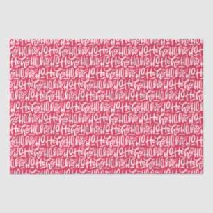 Hand-lettered Christmas Santa Ho Ho Ho Tissue Paper