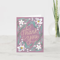 Hand-lettered Daffodil Thank You
