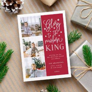 Hand Lettered Glory   Christmas Photo Collage Card