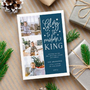 Hand Lettered Glory   Christmas Photo Collage Card