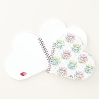 Hand-Lettered Happy Easter Watercolor Notebook