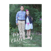 Hand Lettered Holiday Card