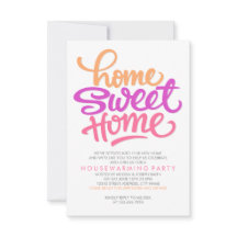 HAND LETTERED HOME SWEET HOME | HOUSEWARMING PARTY