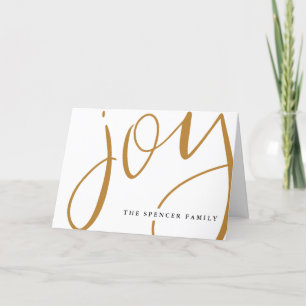 Hand Lettered Joy Card