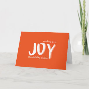 Hand Lettered Joy Greeting Card