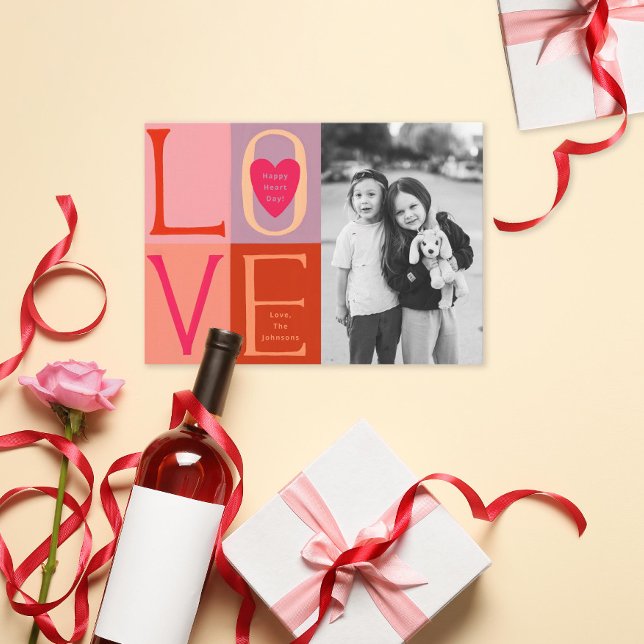 Hand-lettered LOVE Letters Family Valentine Invitation (Creator Uploaded)