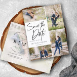 Hand Lettered Photo Collage Save The Date Announcement Postcard<br><div class="desc">Introducing our Hand Lettered Photo Collage Save The Date Announcement Postcards. These postcards are not merely an announcement, they are an expression of your story, the first chapter to the event you've dreamed about. Celebrate your special moment with this extraordinary piece of art, stirring anticipation in every recipient. The Hand...</div>