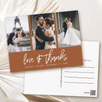 Hand-Lettered Photo Collage Terracota Thank You