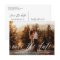 Hand Lettered Photo Rustic Save the Date Postcard