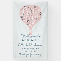 Hand Lettered Pink Balloon Bridal Shower Welcome