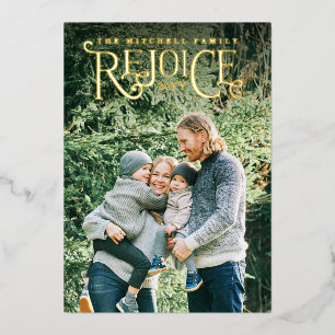 Hand-lettered Rejoice Christmas