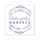 Hand Lettered Rustic Couple Return Address