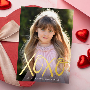 Hand-Lettered XOXO Valentine's Day Photo