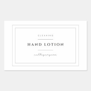 Hand Lotion Label Stickers