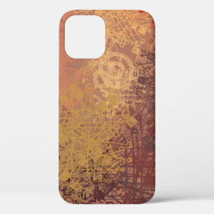 Hand made art. Colourful texture. Modern artwork. iPhone 12 Case