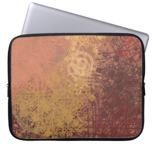 Hand made art. Colourful texture. Modern artwork.  Laptop Sleeve