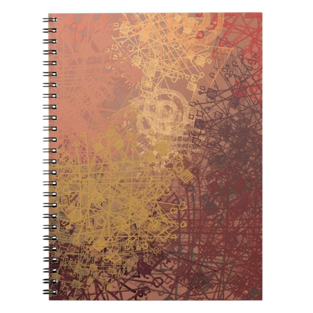 Hand made art. Colourful texture. Modern artwork.  Notebook (Front)