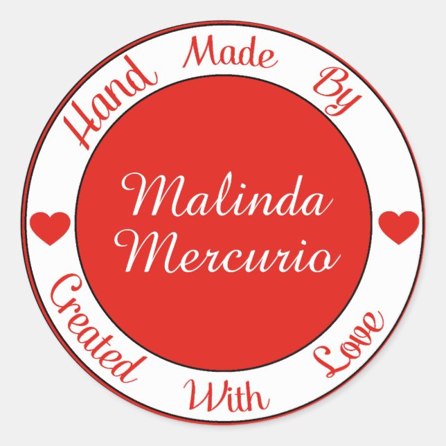 Hand Made By Sticker - SRF (Front)