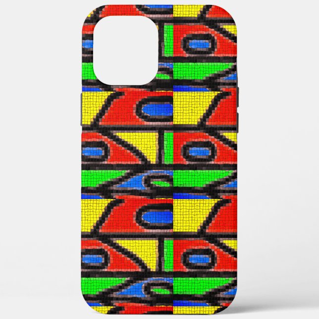 Hand-made mosaic, Painting Barcelona Tilles Case-M Case-Mate iPhone Case (Back)