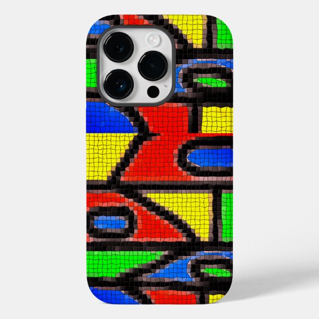 Hand-made mosaic, Painting Barcelona Tilles  Case-Mate iPhone Case (Back)