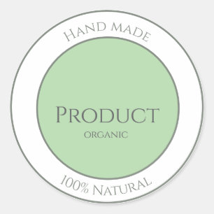 hand made organic 100% natural editable sticker