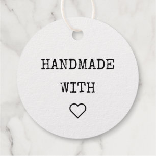 Hand Made With Love product tags