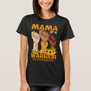 Hand Mama Of A Warrior Rsd Crps Awareness Sunflowe T-Shirt