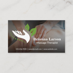 Hand Massage Therapist Logo   Health Business Card