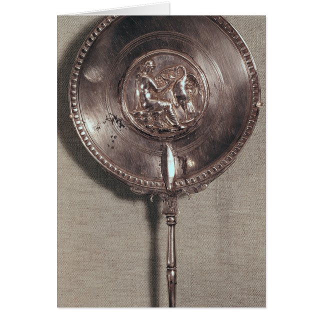 Hand mirror depicting Leda and the swan (Front)