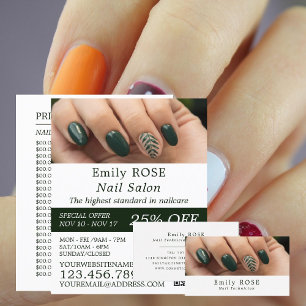 Hand Model, Nail Technician Business Card