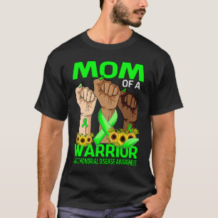 Hand Mom Of A Warrior Mitochondrial Disease Awaren T-Shirt