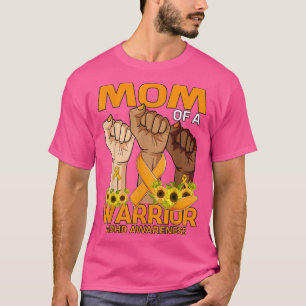 Hand Mum Of A Warrior ADHD Awareness Sunflower T-Shirt