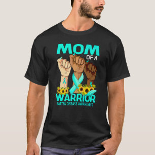 Hand Mum Of A Warrior Batten Disease Awareness Sun T-Shirt