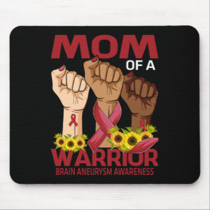 Hand Mum Of A Warrior Brain Aneurysm Awareness Sun Mouse Pad