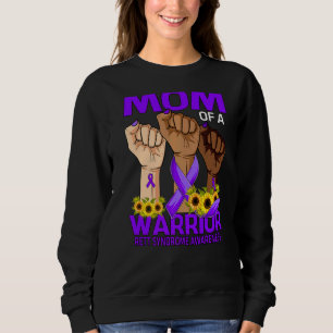 Hand Mum Of A Warrior Rett Syndrome Awareness Sunf Sweatshirt