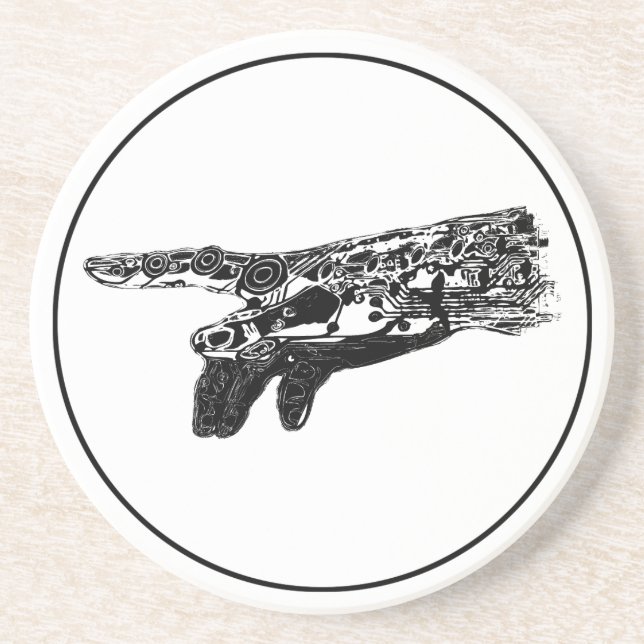 Hand of a Cyborg God? Coaster (Front)