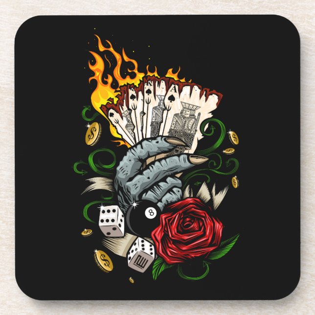 Hand Of Cards Coaster (Front)