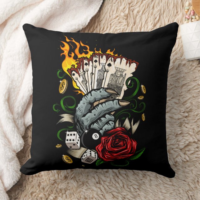 Hand Of Cards Cushion (Blanket)