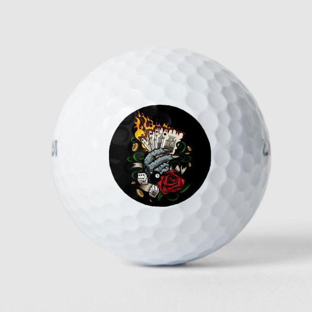 Hand Of Cards Golf Balls (Front)