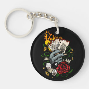 Hand Of Cards Key Ring