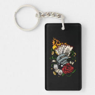 Hand Of Cards Key Ring