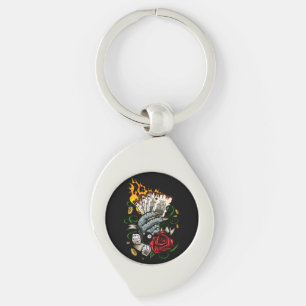 Hand Of Cards Key Ring