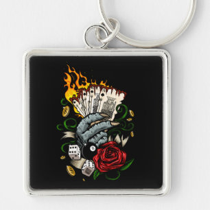 Hand Of Cards Key Ring