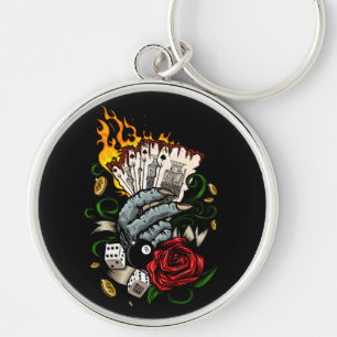 Hand Of Cards Key Ring